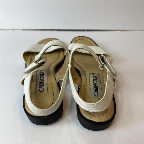 Cabin Creek White Sandals Size 7 - Picture 4 of 12